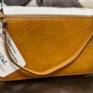 Louis Vuitton Tan Monogram Wristlet